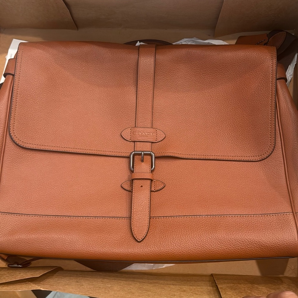 Leather portfolio bag